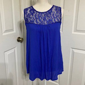 Icon Apparel Royal Blue Sleeveless Top Size L